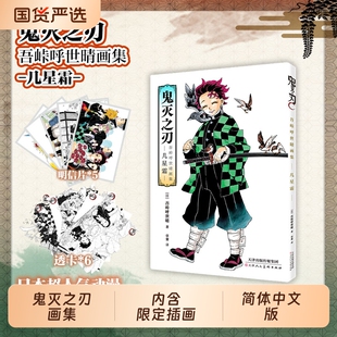 特典版【赠明信片*5+透卡*6】鬼灭之刃吾峠呼世晴画集-几星霜- 决战无限城炭治郎公式书鬼杀队见闻录 简体中文版日本漫画书籍
