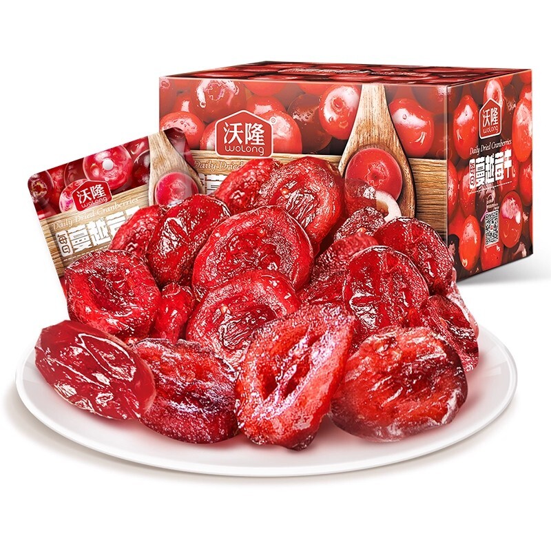 沃隆蔓越莓干烘焙专用雪花酥酸甜即食蜜饯果脯美味健康零食360g