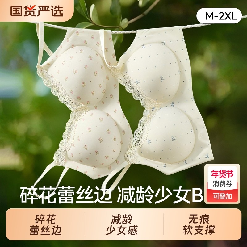 内衣女聚拢小胸纯欲风少女感防下垂收副乳2026新款爆款文胸罩胸型