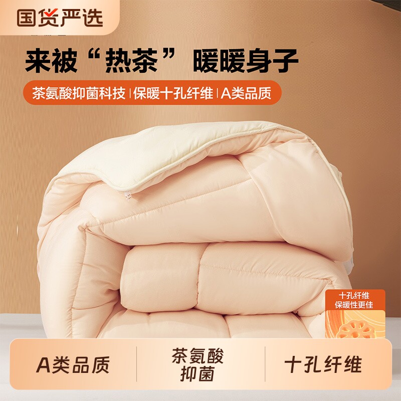 被子冬被十孔纤维被抗菌保暖被子