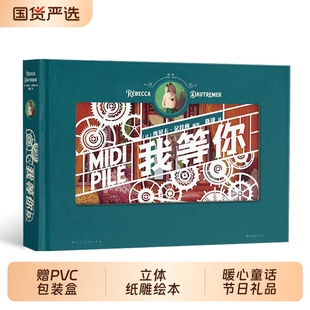 后浪正版 我等你 立体纸雕绘本生日520情人节礼物书 经典 盒 绘本天后海贝卡 文学暖心童话节日礼品 赠PVC包装