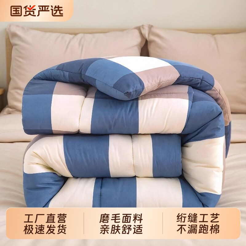 冬季被子棉被芯学生宿舍保暖10斤单人被褥打工人垫被春秋夏被冬被
