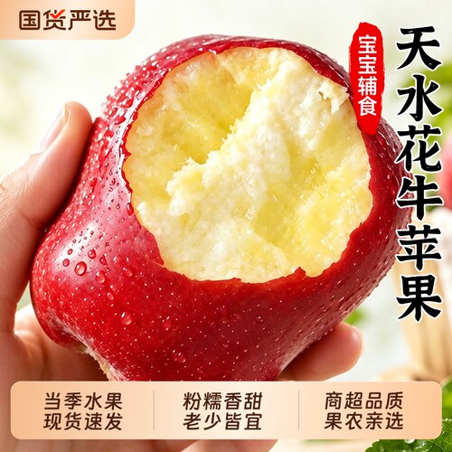 天水花牛苹果粉糯香甜老少皆宜