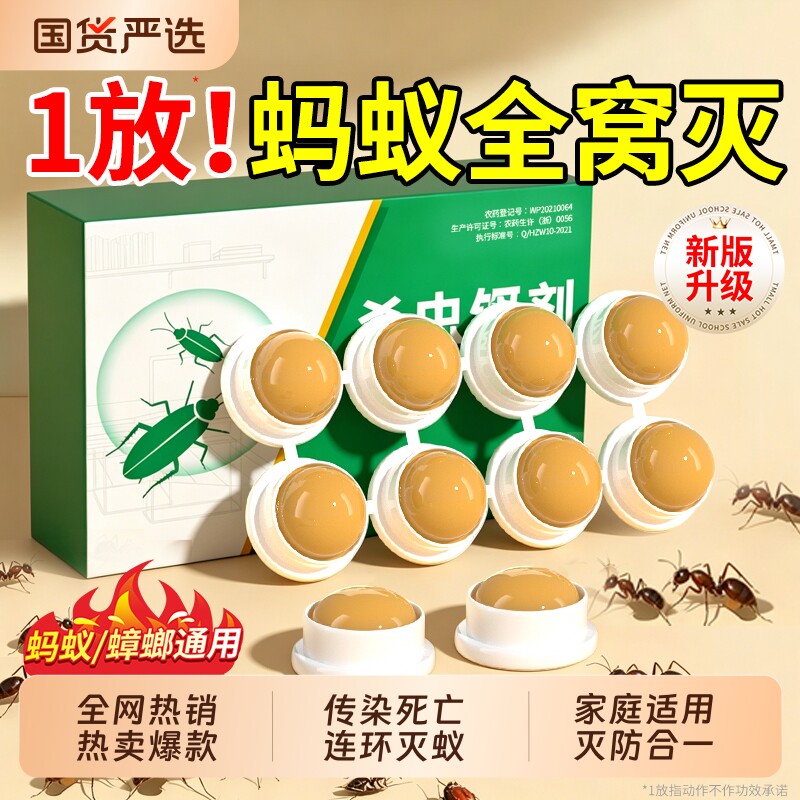 蚂蚁药家用全窝室内非无毒室内外杀白蚁灭蚁饵剂专用一锅端杀虫剂