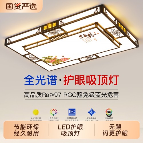 2025年新款led吸顶灯卧室灯客厅灯大厅现代简约大气中山灯具灯罩