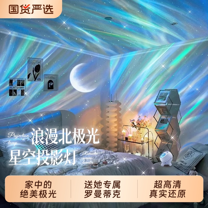 【8000人推荐购买】极光中星空夜