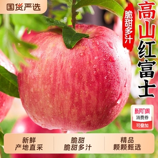 包邮 一整箱 多汁大果 水果冰糖心丑平果脆甜应季 新鲜红富士苹果当季