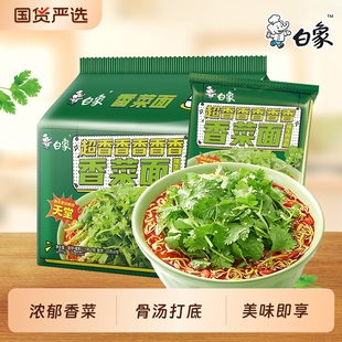 王一博代言白象超香香香菜面袋装5连包速食宿舍免煮批发方便冲泡