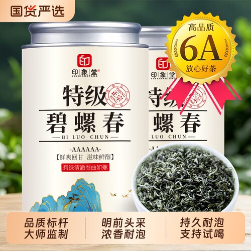 特级明前碧螺春茶叶果香绿茶250g