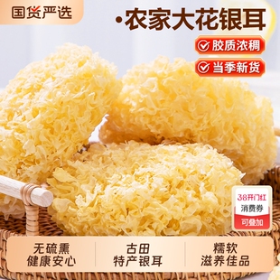 大花银耳古田干货特产级新鲜白木耳糯雪耳莲子大朵食材袋装无硫