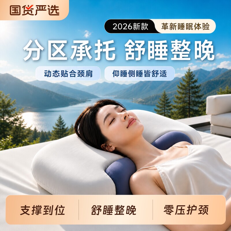 【胖东来热卖】护颈深睡枕助睡眠图片