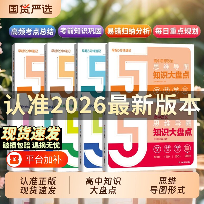 高中数学思维导图知识大盘点5分钟速记张老师2026高考复习汇总语