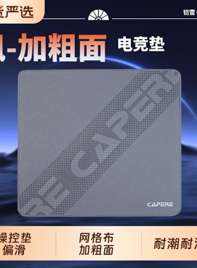 CAPERE(铠雷)防水操控鼠标垫飒紫色中高敏玩家无畏契约电竞游戏垫