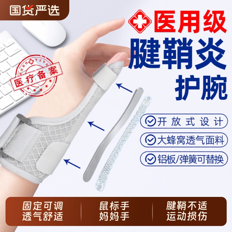 医用大拇指腱鞘炎护腕手腕手指关节固定支具护套康复支撑钢板手部