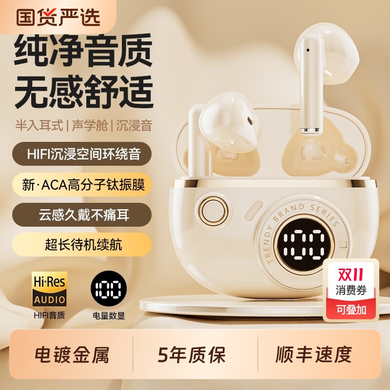 Bormester柏林之声2025新款入耳式无线蓝牙高音质耳机运动降噪