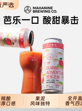 大九酿造芭乐之旅果泥古斯啤酒500ML*2罐装国产精酿啤酒水果女士