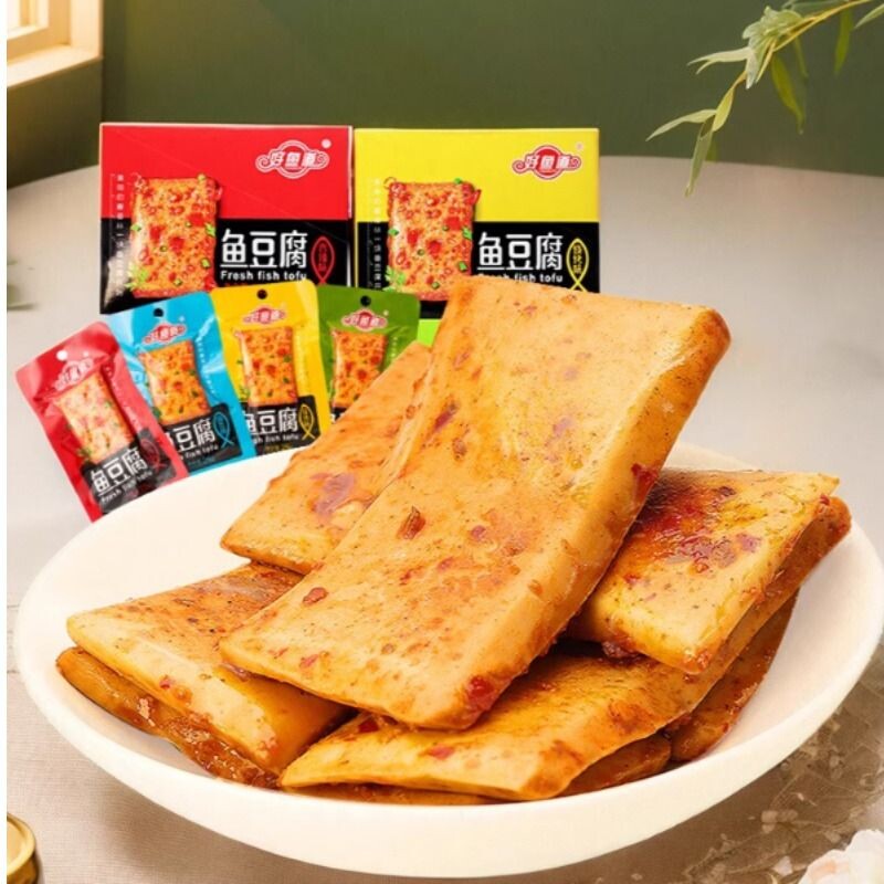 好鱼道鱼豆腐开袋即食豆干解馋辣条零食休闲小吃25g*20包好吃健康