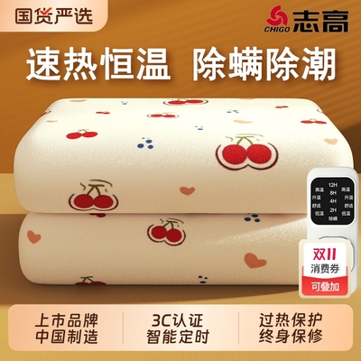 志高石墨烯电热毯单双人2025新款