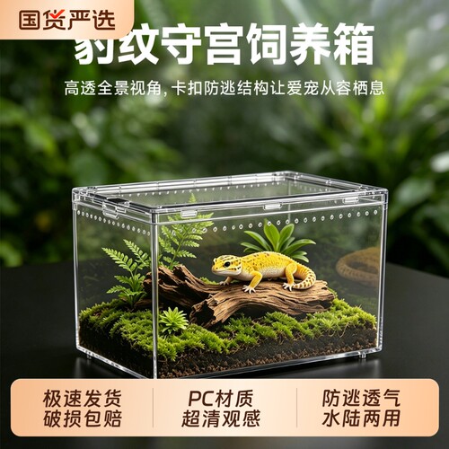 亚克力爬宠饲养盒防逃透气