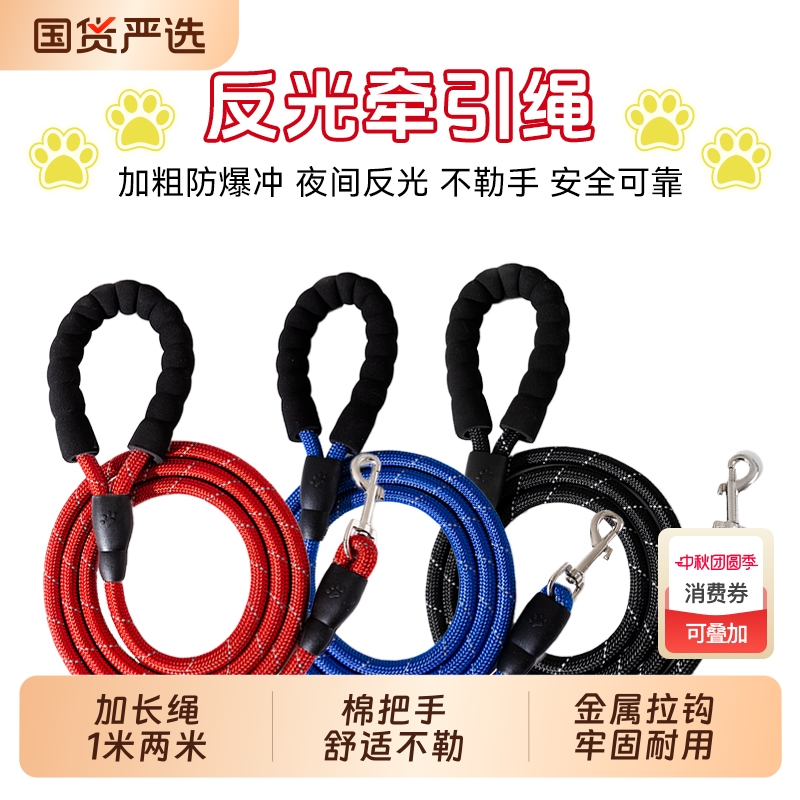 嬉皮狗2米3米加长狗绳子狗狗牵引绳金毛宠物大型中型小型犬遛狗链