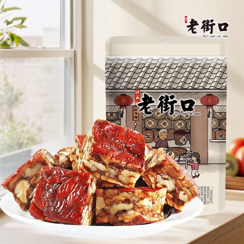 老街口枣仁派枣夹核桃图片