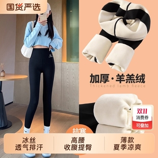 女外穿春秋夏季 紧身芭比裤 薄款 瑜伽冬季 高腰2025新款 鲨鱼皮打底裤