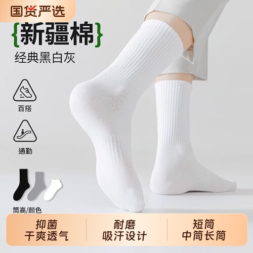 【吸汗设计】男款户外综合运动袜