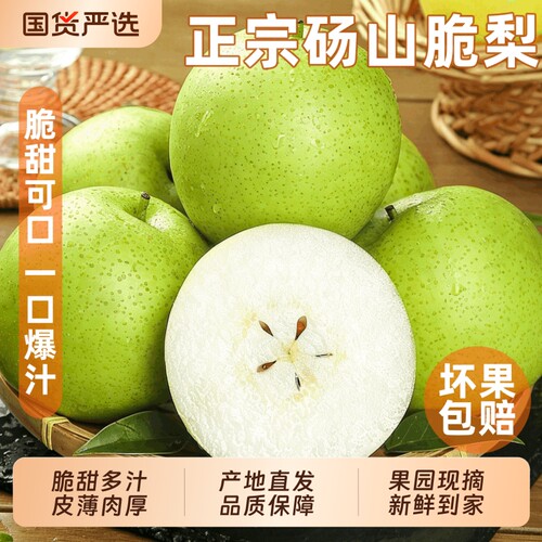 【砀山翠冠梨9斤钜惠】脆甜多汁