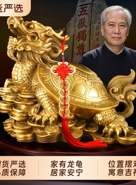 铜龙龟摆件招财镇宅大号