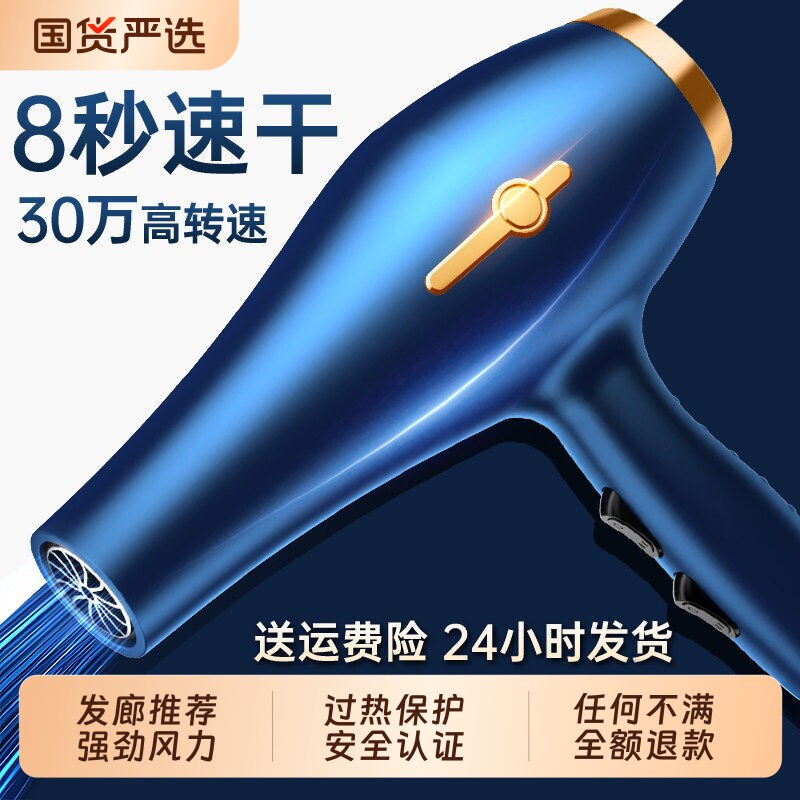 电吹风机家用大风力负离子护发静音速干强力理发店男士专用吹风筒