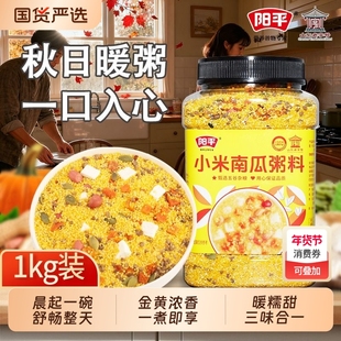 阳平小米山药南瓜粥料杂粮粥1kg营养早餐八宝粥米组合粥紫薯粗粮