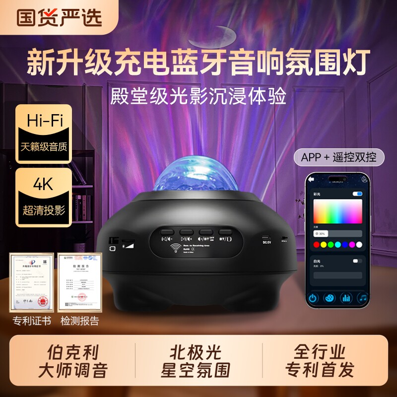 【行业专利首发】极光星空音响图片