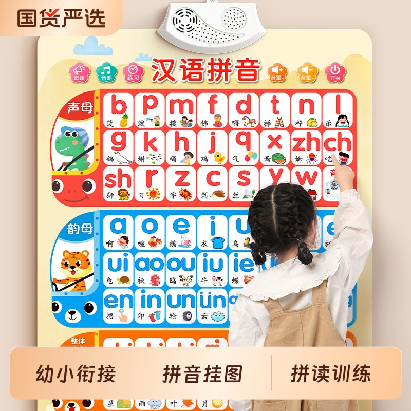 汉语拼音挂图拼读训练幼小衔接