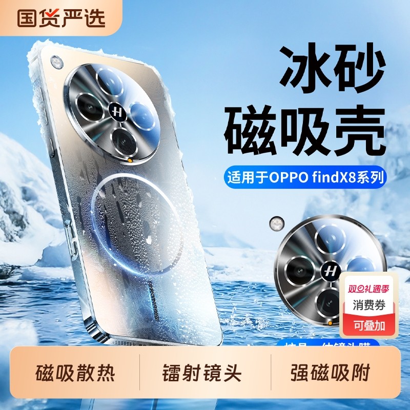 磁吸磨砂超薄散热镜头全包防摔壳