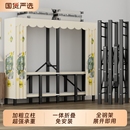 新款 简易折叠家用卧室出租房寝室衣橱可折叠衣柜 加粗全钢架免安装