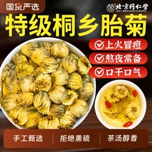 北京同仁堂胎菊特级正品官方旗舰店去火清热解毒桐乡野生胎菊花茶