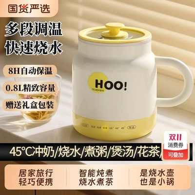 便携式多功能电热水杯煮茶控温