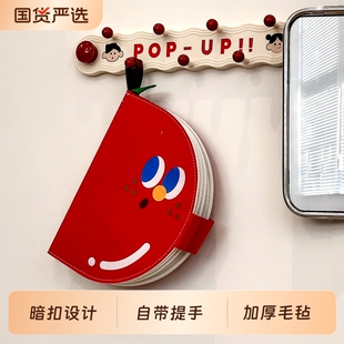 原创苹果儿童发饰收纳神器可折叠便携首饰发夹发卡发圈头绳收纳册