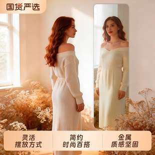 全身镜穿衣落地镜子家用壁挂贴墙网红女生卧室宿舍挂墙立体试衣镜
