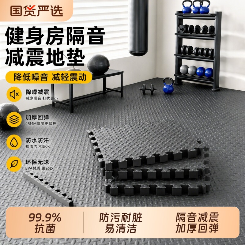 室内跑步隔音减震加厚家用健身垫图片