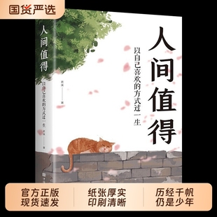 过一生成长励志书愿你遍历山河仍觉这世界很好但你也不差正能量心态调节青少年学习经典 方式 书以自己喜欢 人间值得正版