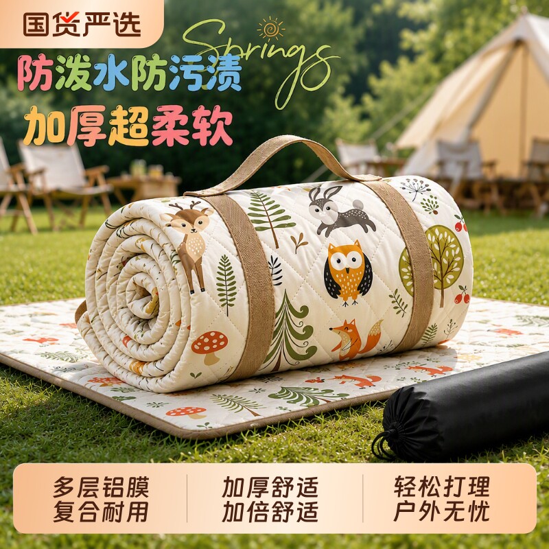 加厚户外防水野餐垫|千人加购图片