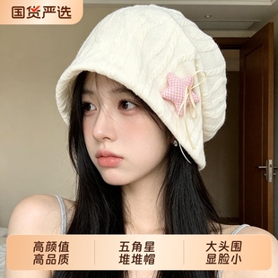月子帽女秋冬季 大头围孕妇产妇产后睡觉帽子四季 冷帽堆堆睡帽子 款