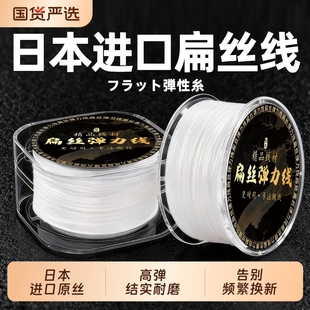 进口手串弹力线高弹力耐磨水晶手链穿珠子的弹力绳文玩串珠扁丝线