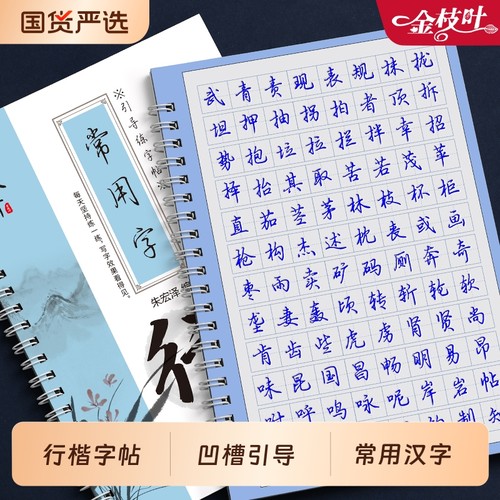 行楷凹槽练字帖行书成人速成套装