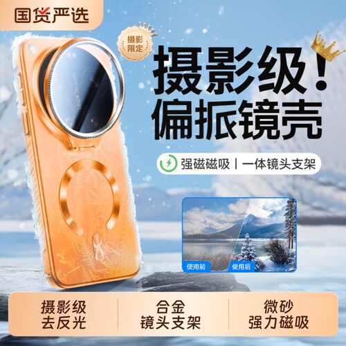 摄影级去反光磨砂磁吸镜头支架壳
