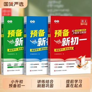 抖音同款 六年级下册小学升初中专项训练四门预习练习课本同步 2025预备新初一小升初暑假衔接衔接人教七年级上册语文数学英语人教版