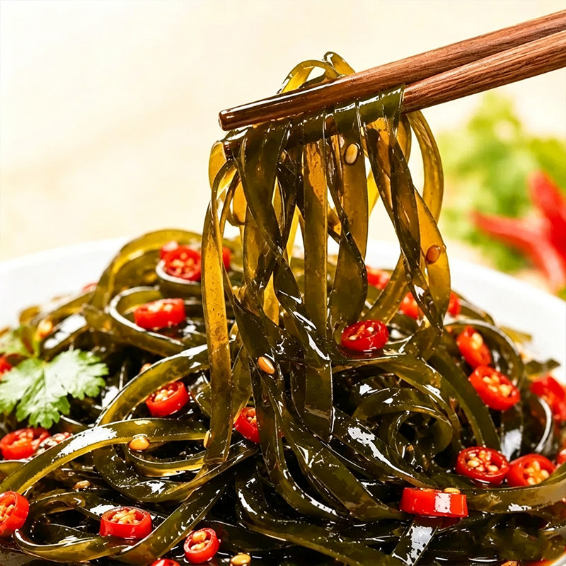 香辣海带丝开袋即食休闲解馋零食咸菜下饭菜凉拌菜整箱小包装健康图片