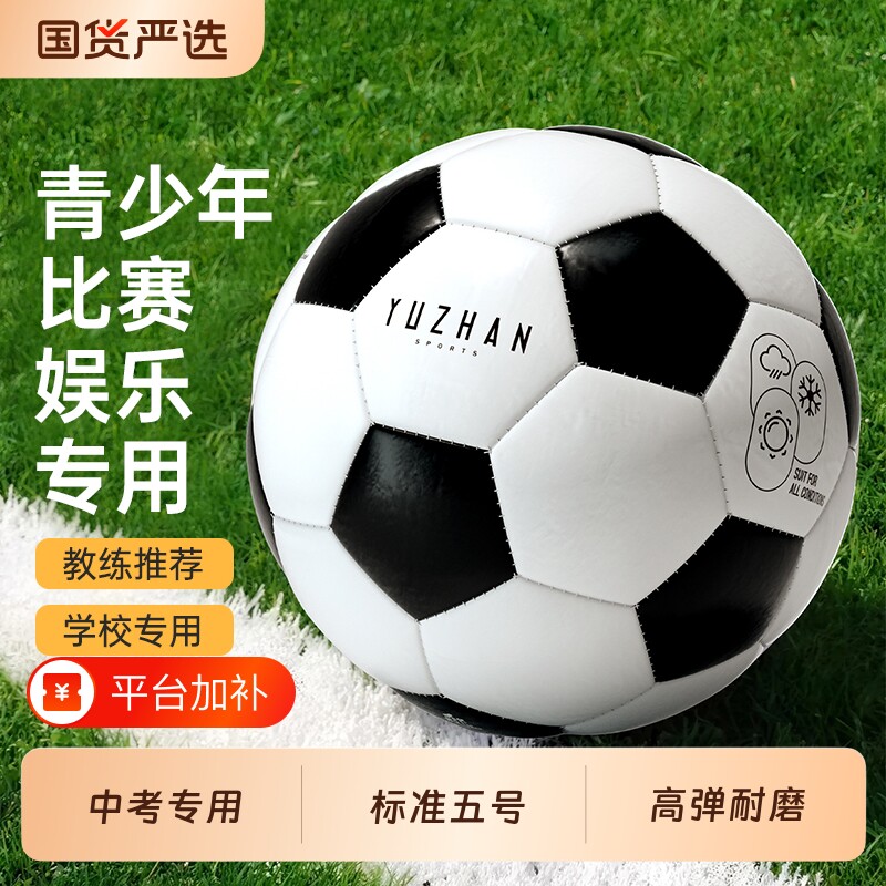 5号标准足球中考专用4号中小学生比赛加厚成人篮球训练初学者橡胶