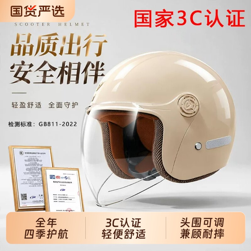 新国标3C认证电动车摩托等车头盔图片